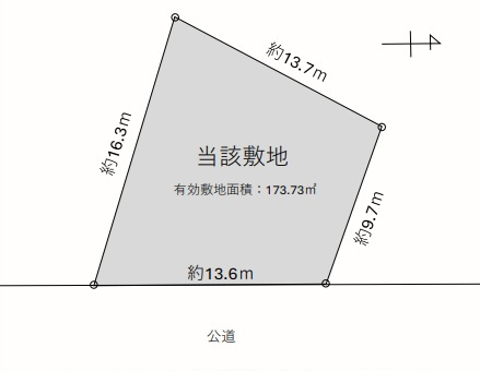 宮坂３　土地の区画図