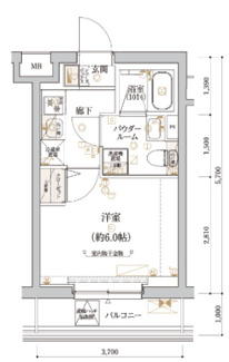 【間取り】 | ECREDE横濱吉野町