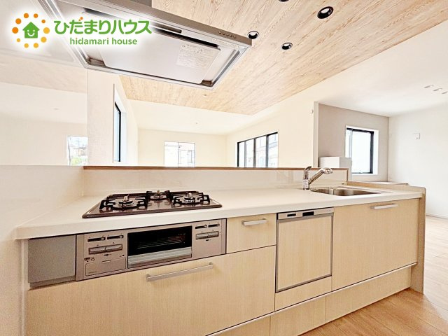 【キッチン】 | 水戸市赤塚1期　新築戸建　2号棟 | ご夫婦やお子様と料理をする時間が楽しくなる使い勝手の良いキッチンです(^^)/