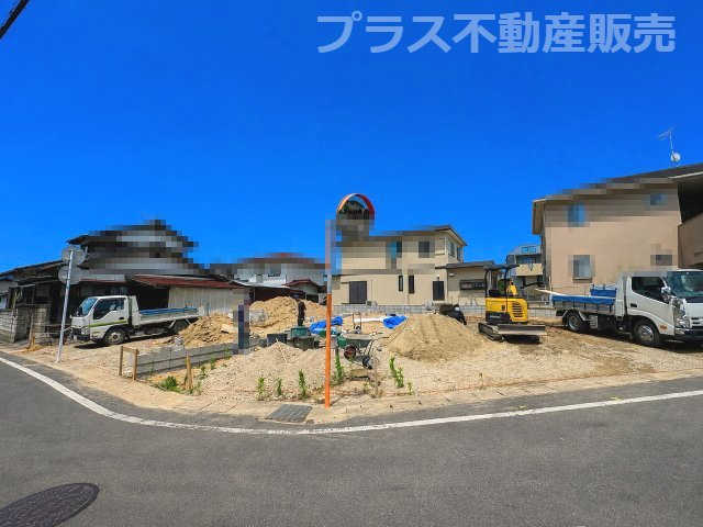 【外観】 | 春日市白水池1丁目1期　1号棟（全2棟）【仲介手数料無料・0円】 | 現地写真。プラス不動産販売なら、現場の全ての棟をまとめてご見学頂けます。