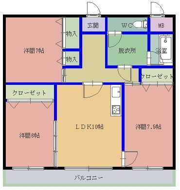 プリオール8の間取り