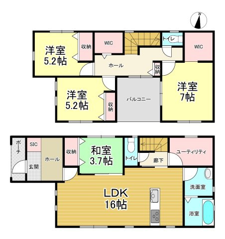 【間取り】 | リーブルガーデン東松島市矢本Ⅶ　全３棟