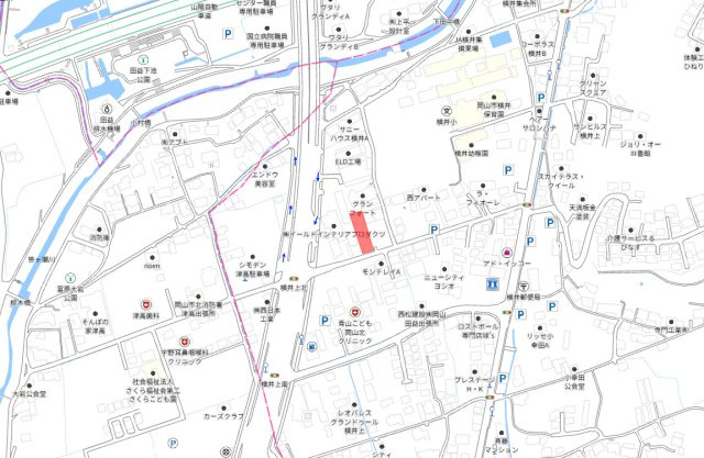北区横井上　1区画の地図