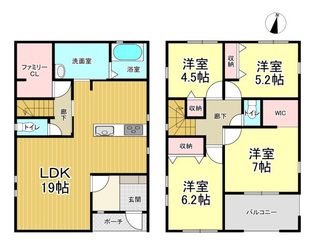 【間取り】 | リーブルガーデン東松島市矢本Ⅶ　全３棟