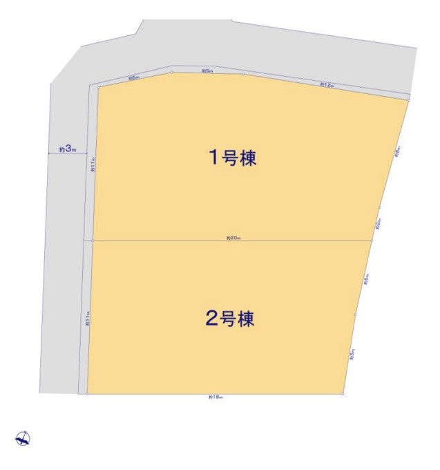 【同施工物件ご案内可能】みよし市莇生町小金下　全2棟の区画図|全体区画数｜全2棟
◆駐車並列3台可能！(但し、車種による)
◎まずは、お気軽にお問い合わせください。現地を案内しながら周辺環境も見て頂けます。　　　　　　　　　　　　　　　　　　　　　　　　　　　　