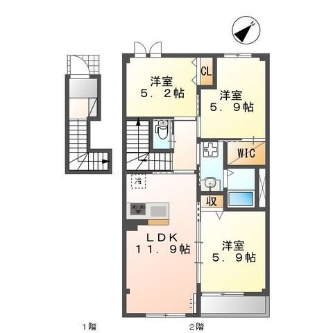 シュプロスⅡの間取り