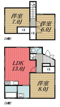 【間取り】 | 秋庭貸家/959