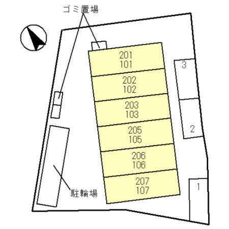 ラクア安朱の区画図