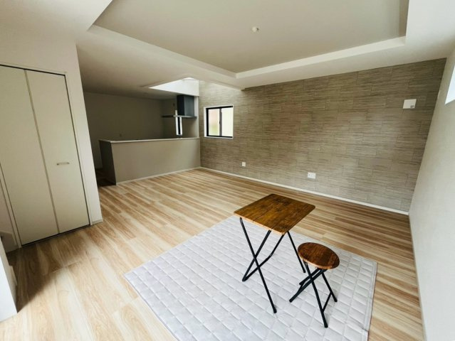 久喜市中妻2期の外観|足場が取れました♪完成間近！お気軽にお問い合わせください（＾＾）
※2026年8月撮影