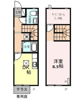 【間取り】 | キューブ浅間台B | 間取りです。