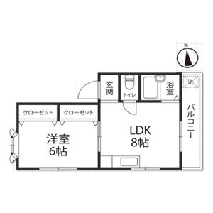 ハイツ西田の間取り