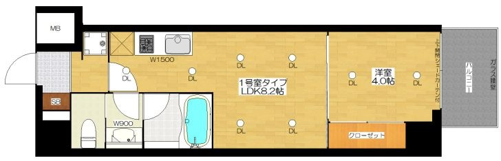 ブエナビスタ桜ノ宮イーストの間取り