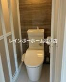 Ｓａｋｕｒａ矢切駅前のトイレ|ゆったりとした空間のトイレです