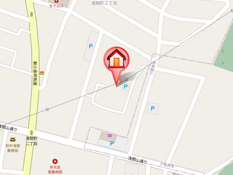 クロノス浅間町 の地図