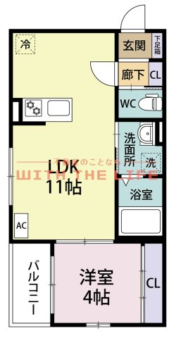Le cocon江戸屋敷（ルココンエドヤシキ)【キャッシュバック対象物件】の間取り