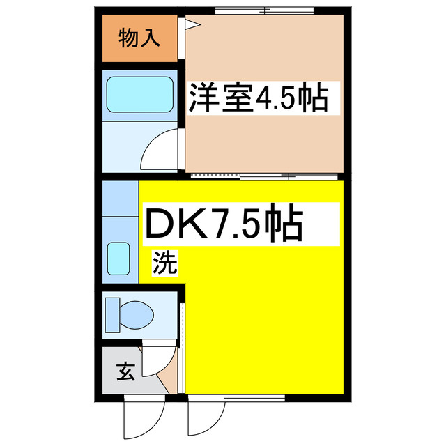 ドミールＴＫの間取り