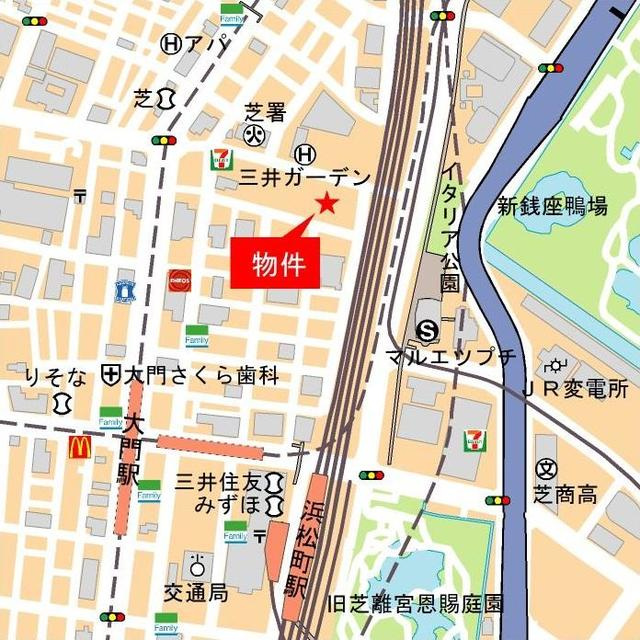 パークコート浜離宮ザタワーの地図