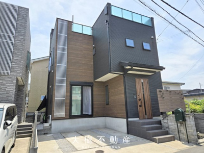 【外観】 | 屋上が“もうひとつの庭”に。子どもも大人も楽しめるスペース | 上質さを感じさせる、洗練されたスタイリッシュ外観