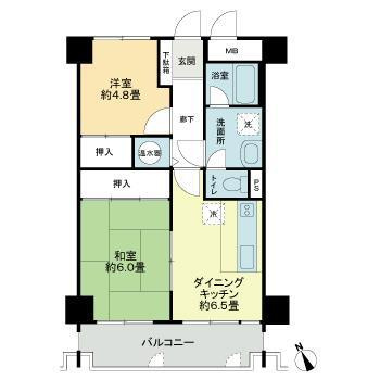 ライオンズマンション久留米の間取り