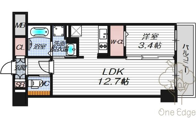 LaSante梅田北の間取り