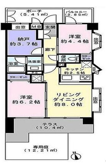 【間取り】 | レクセルマンションときわ台