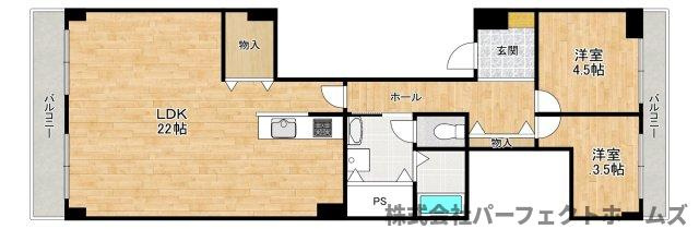 香里ヶ丘ガーデンハイツⅠの間取り