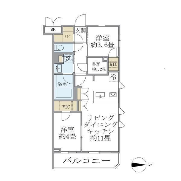 La Perla JiyugaokaⅡの間取り