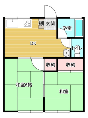 上野アパートの間取り