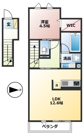Cozy spaceの間取り