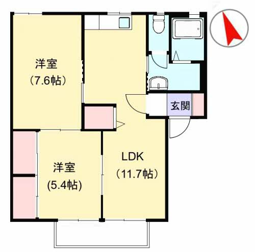 サンハイツ市の上の間取り
