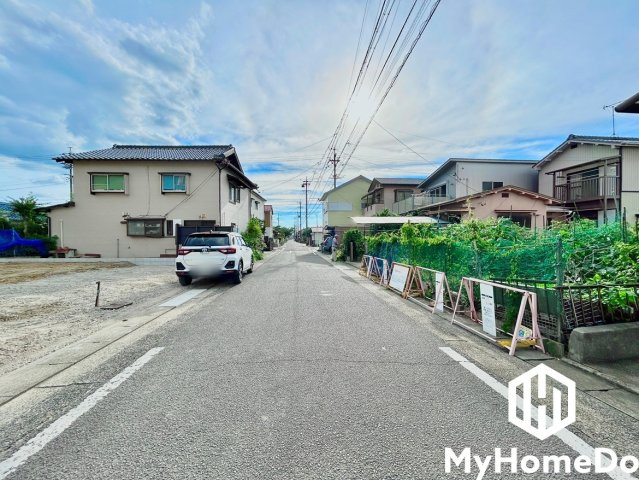 守山区高島町の前面道路含む現地写真