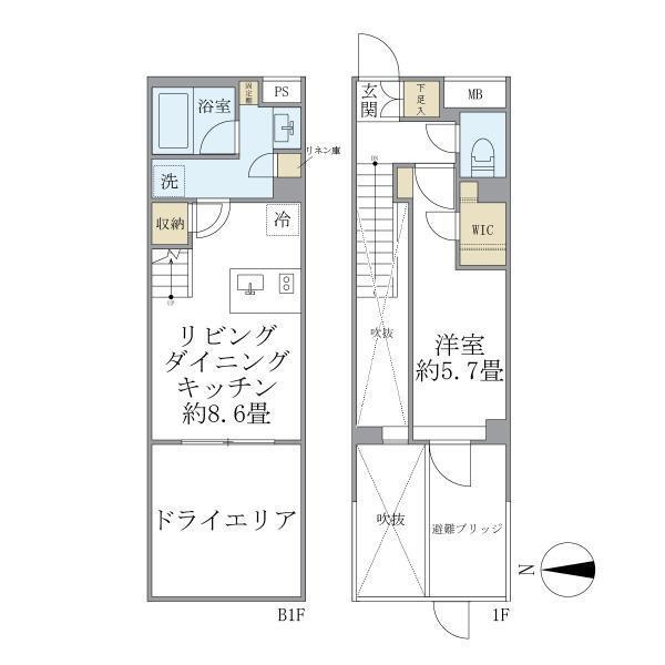 La Perla JiyugaokaⅡの間取り