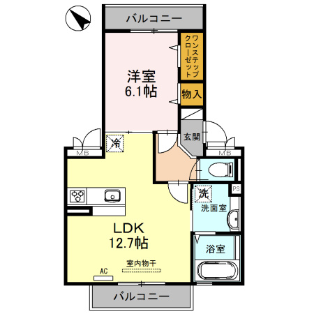 アオーラヌエボⅡの間取り