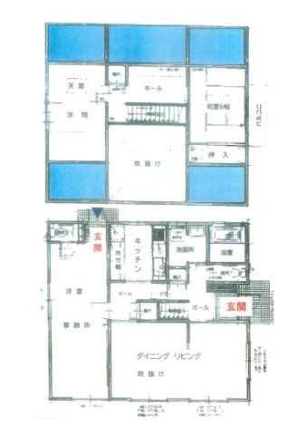 龍舞町戸建（兼事務所）の間取り