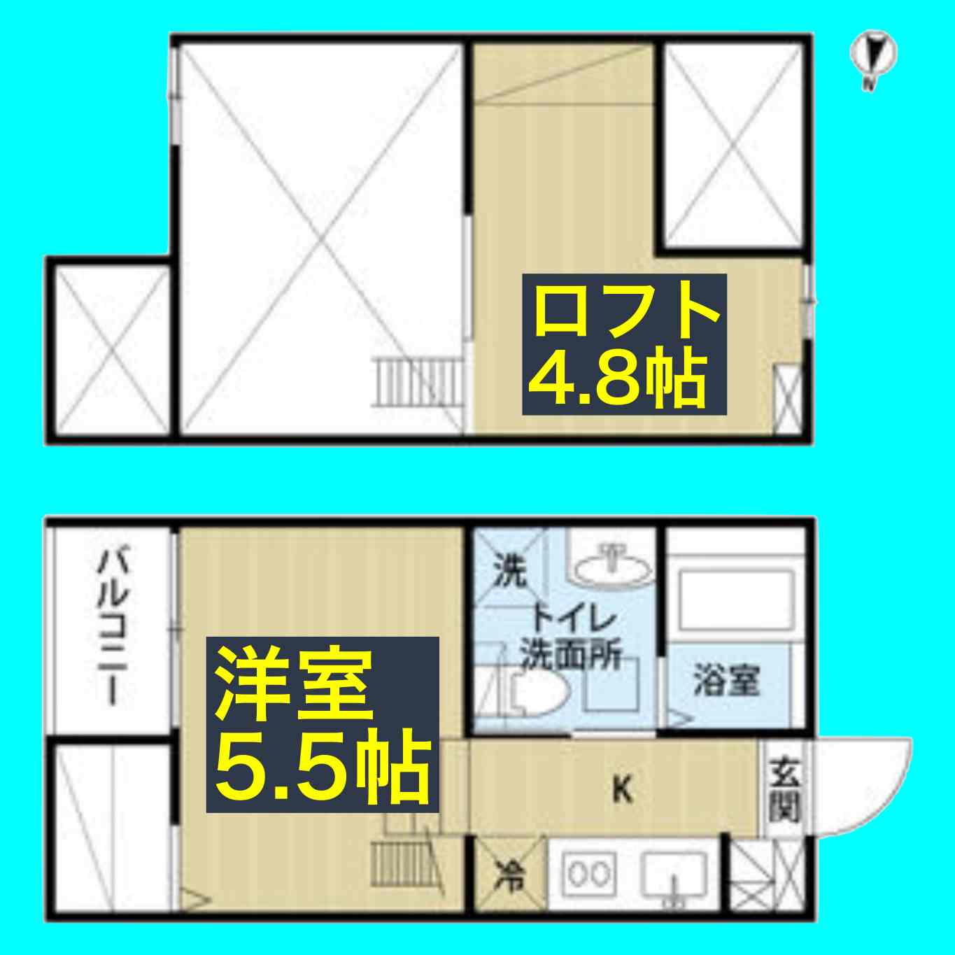 LA　TACHE　I(ラターシュワン)の間取り