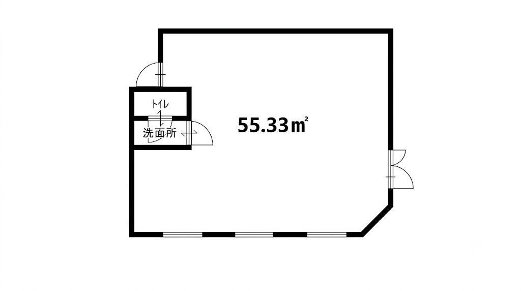 パークサイドマンション貸店舗事務所の間取り