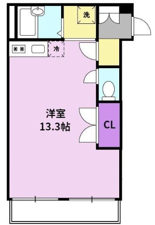 ワンバイワンの間取り