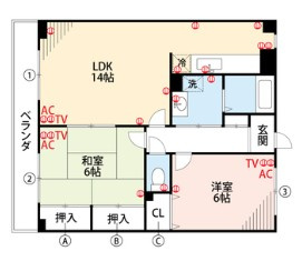 ウイング21の間取り