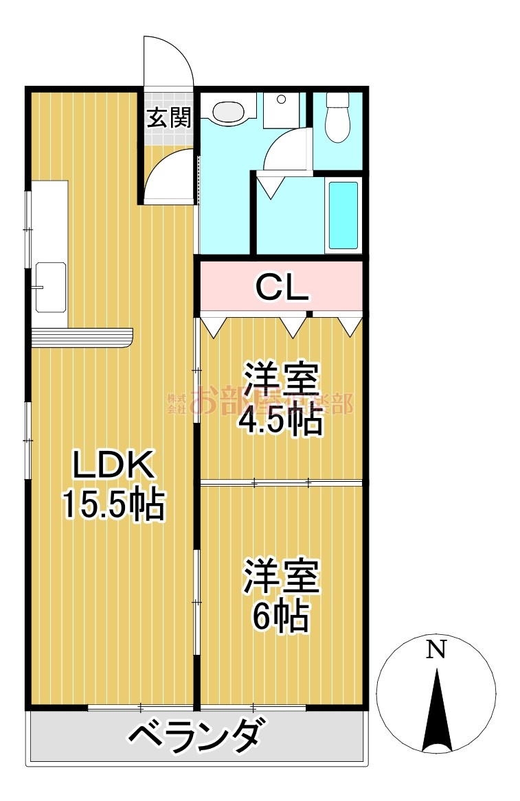 REステートビルの間取り