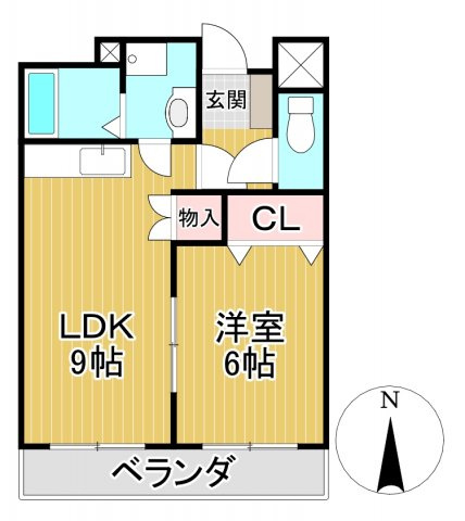 ベルセゾンⅡの間取り