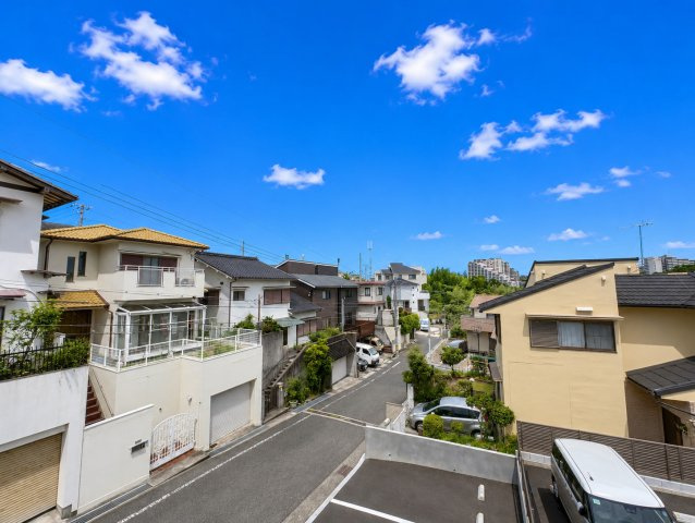 垂水区塩屋北町３丁目　中古戸建の展望|南向きで陽当たりのいいバルコニーからの眺望です！