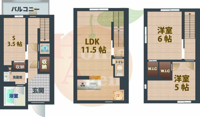 【間取り】 | アジールデューク落合 | 2SLDKのお部屋です。