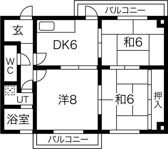 レジデンスみなみB棟の間取り