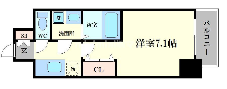 Ｗ－ＳＴＹＬＥ福島Ⅱウィステリアの間取り