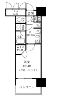 【間取り】 | フォンテーヌ芝浦 | 間取りです。
