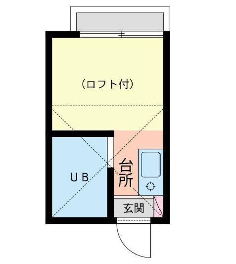 第７紀州ハイツの間取り|間取りです。