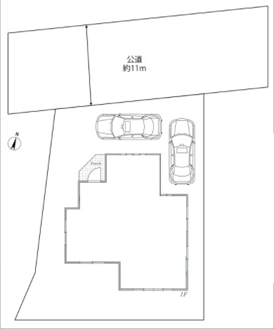 【区画図】 | 坂戸市鎌倉町 | 全1棟