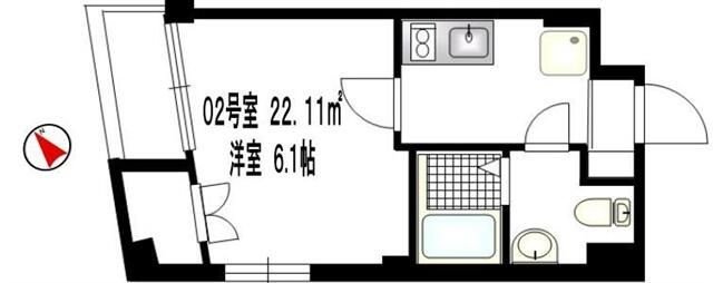 b’CASA 蒲田の間取り