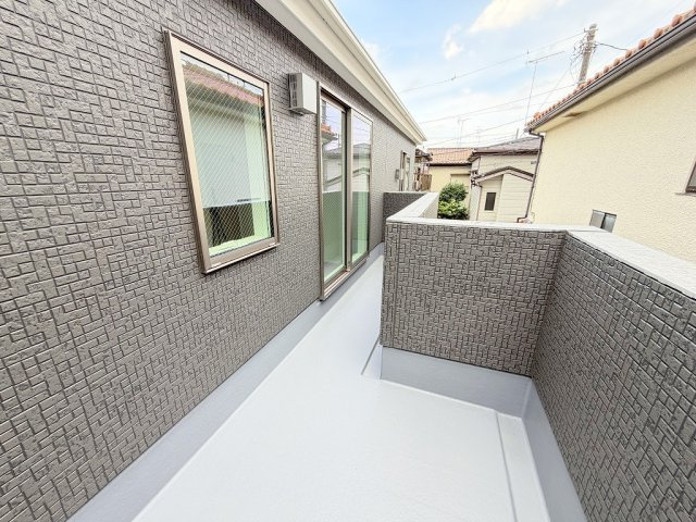 吉川市中野　新築戸建のバルコニー|南向きの陽当たり良好なバルコニー