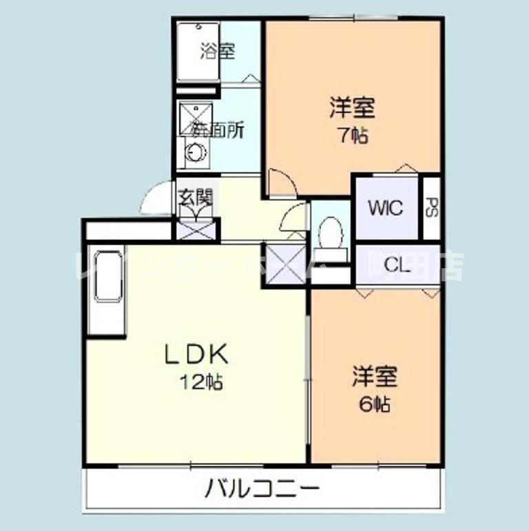 グランドパレス※初期費用分割後払いサービス利用可能物件の間取り